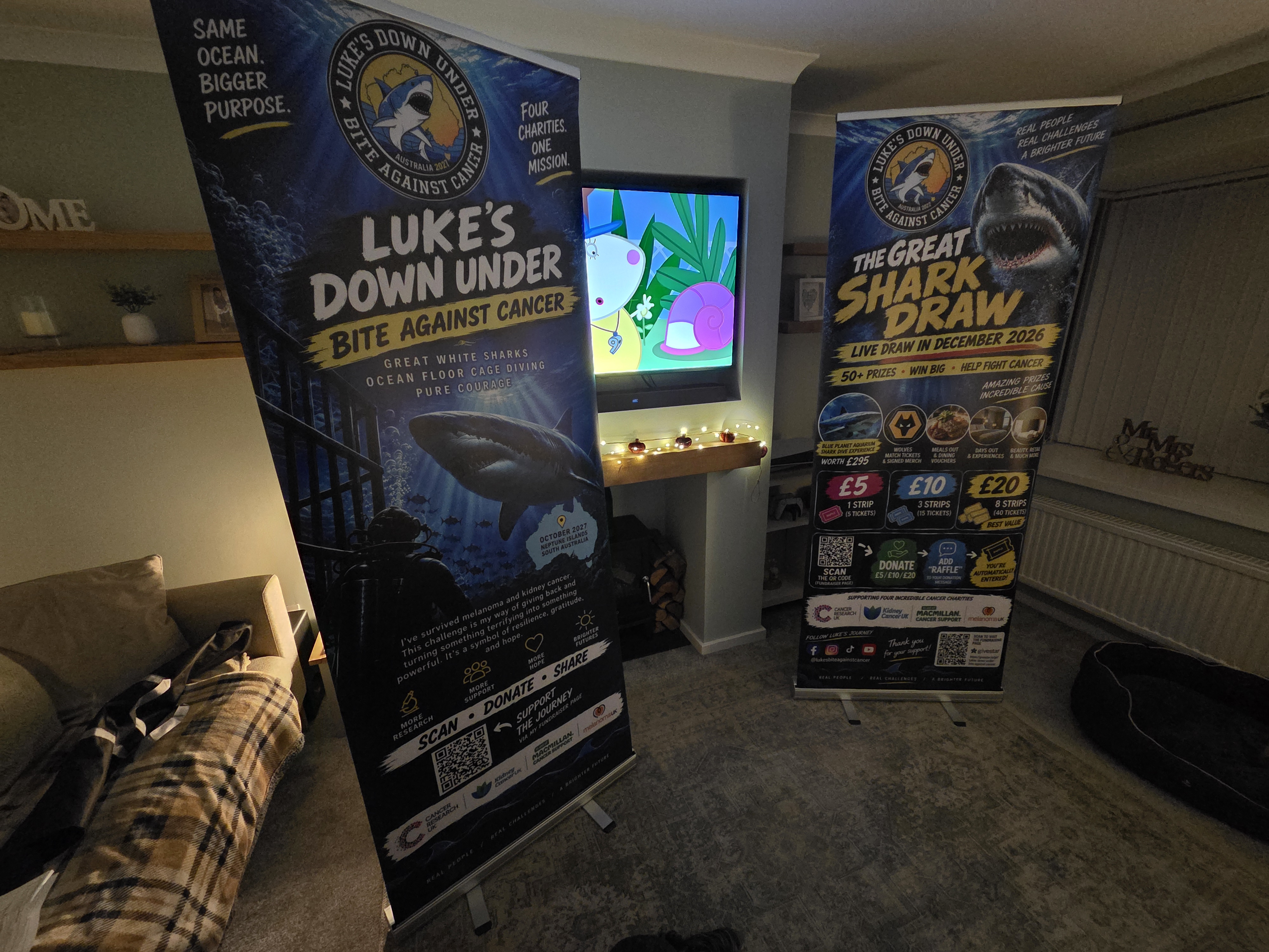 The Great Shark Draw fundraising activity