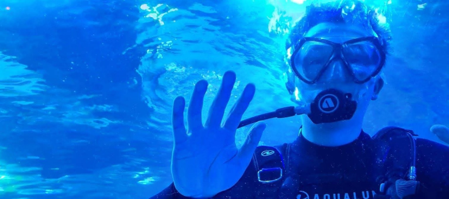 Luke scuba diving